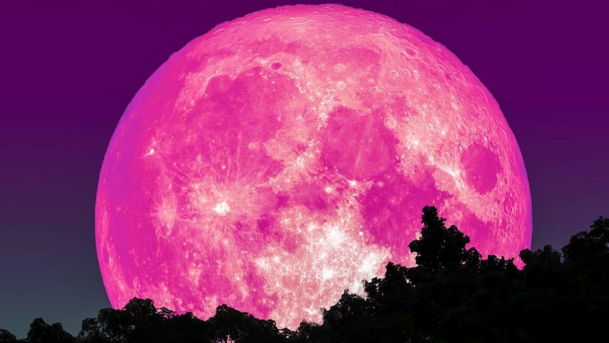 Hellster Supermond: Pinker Vollmond im April 2021