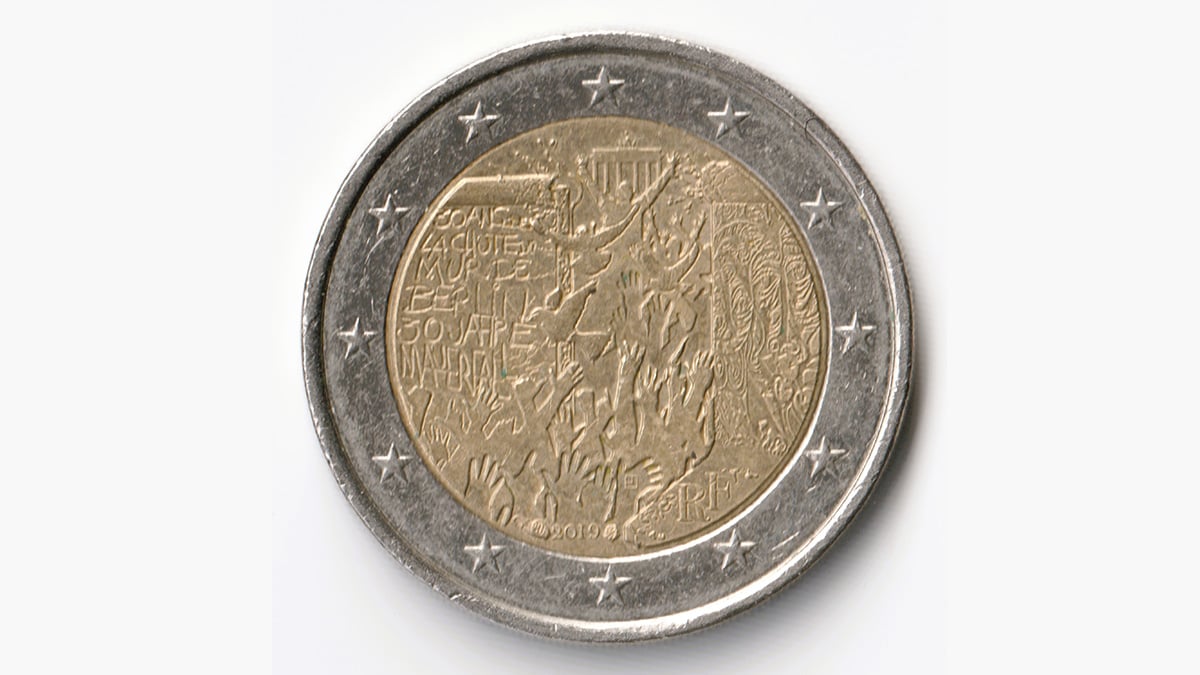 2-Euro-Gedenkmünze zum Mauerfall 