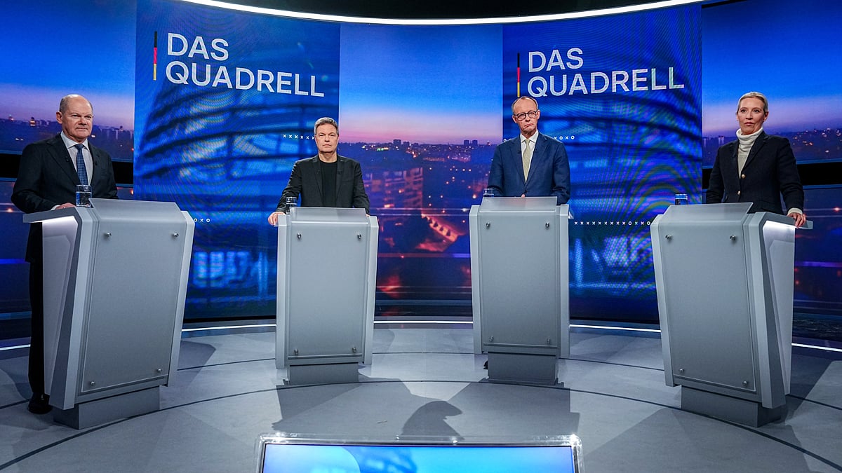 „Quadrell“ zwischen Merz, Weidel, Scholz und Habeck: Zuschauer wählen einen klaren Sieger