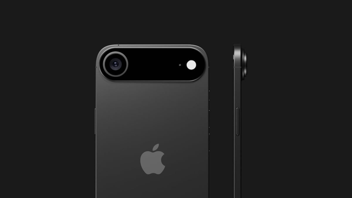 iPhone 17 Air in schwarz Render-Bild
