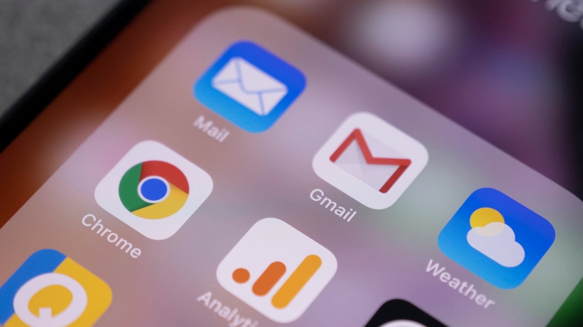 Google-App-Symbole auf einem Smartphone