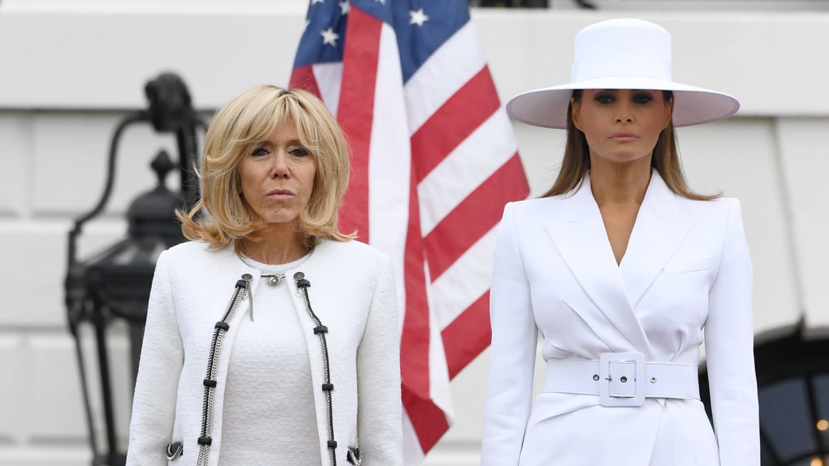 7 Jahre später: Bilder von Melania Trump und Brigitte Macron gehen viral