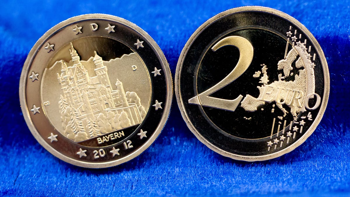 2-Euro-Münze aus Bayern: Sonderprägung kann bis zu 500 Euro einbringen
