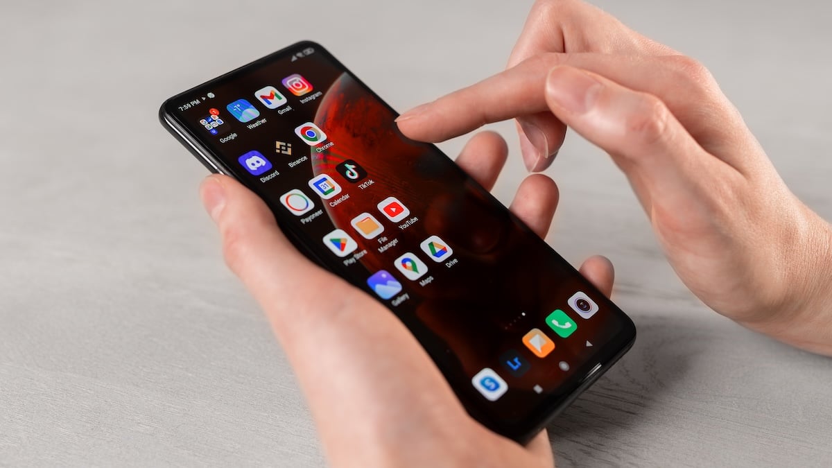 Benutzeroberfläche eines Android-Smartphones